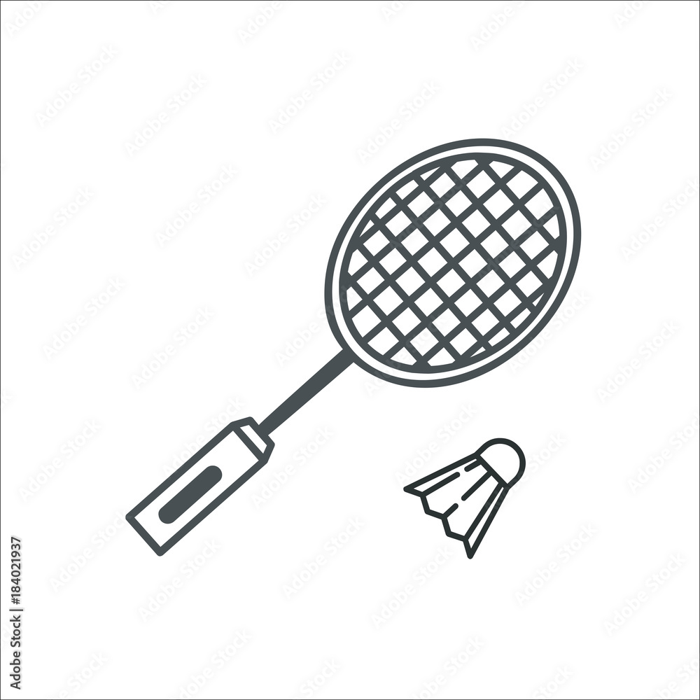 Tennis racket icon