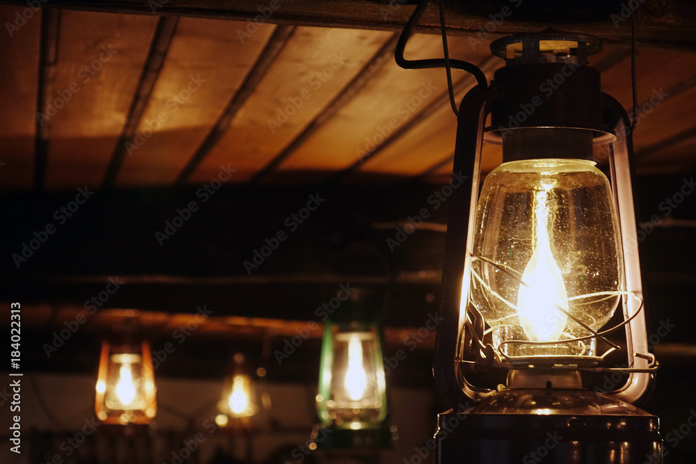 The kerosene lamp.