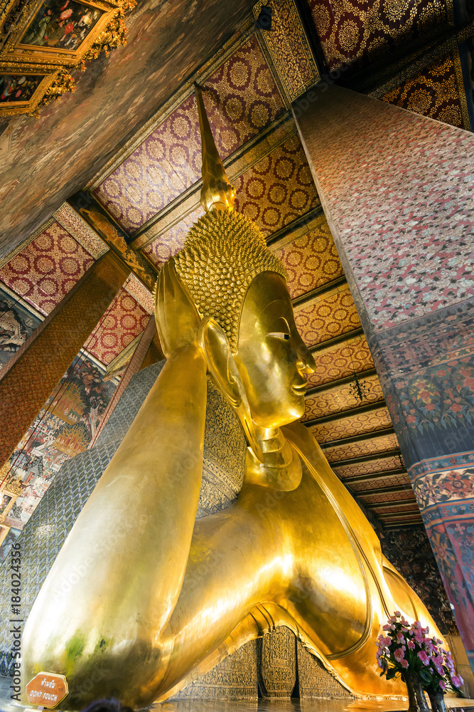 Big Buddha in Wat Po, Bangkok Thailand