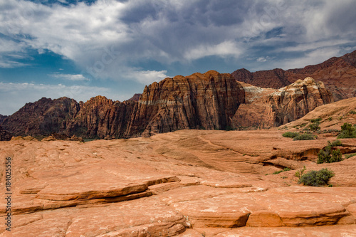 Fantastic landscape of Snow Canyon State Park in Utah.