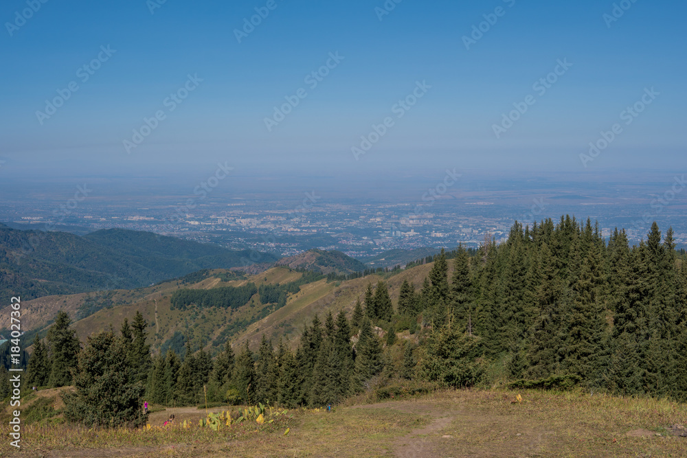 Obraz premium Mountain landscape in Almaty region, Kazakhstan 2017