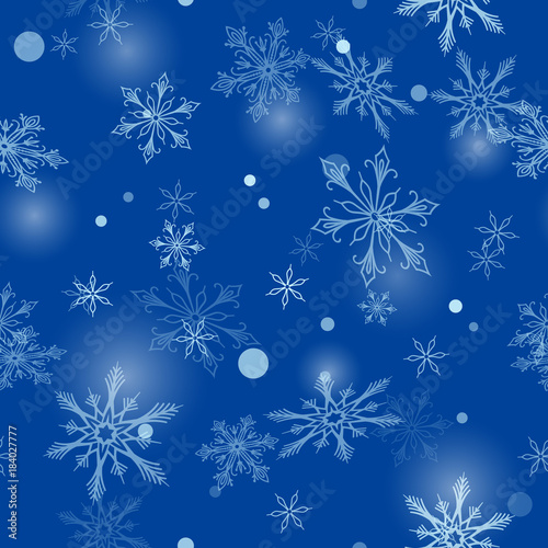 Snowflakes vector icons frozen frost star Christmas decoration snow winter flakes elemets Xmas holiday design illustartion seamless patetrn