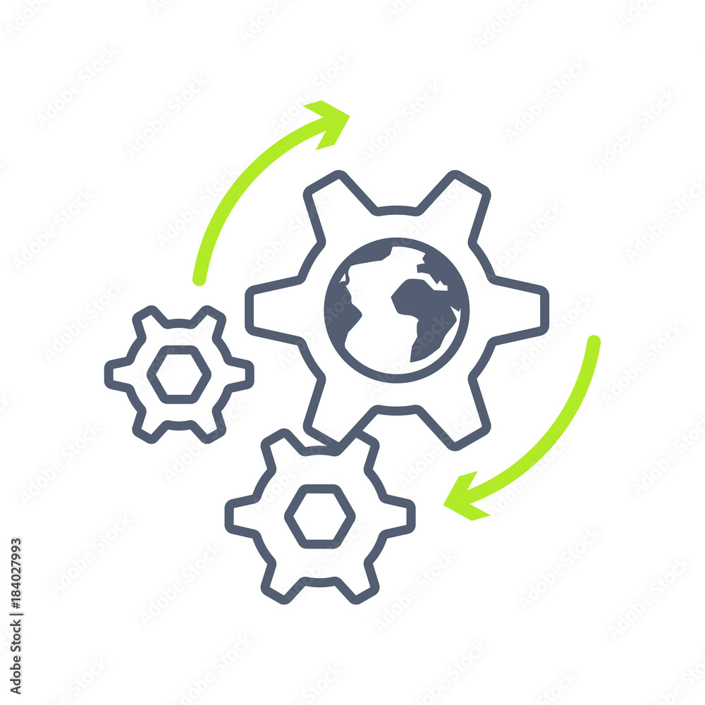Infographic Element Gear on Vector Illustration Infographic Element Gear on Vector Illustration