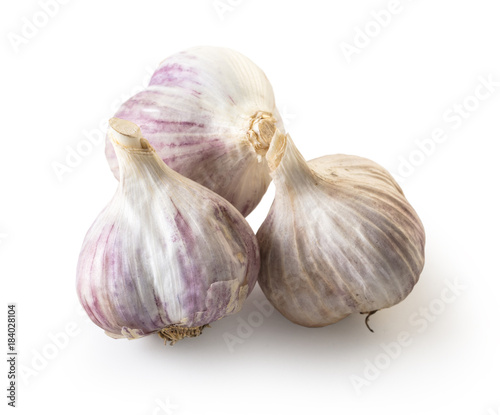organic garlic closeup