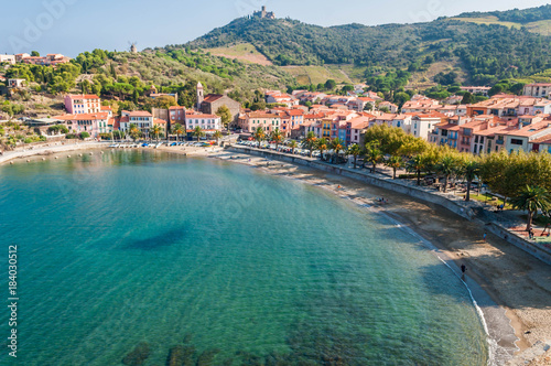 Obraz na płótnie Collioure, côte vermeille, Occitanie. w salonie