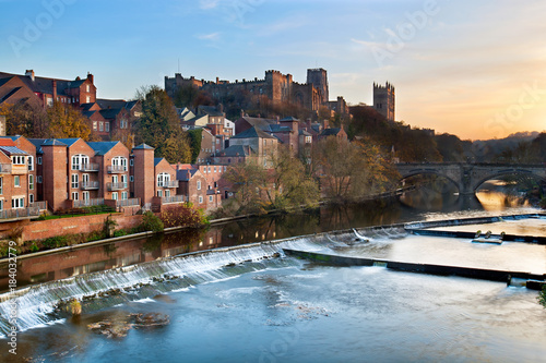 Tableau sur toile Durham at dusk, England, UK