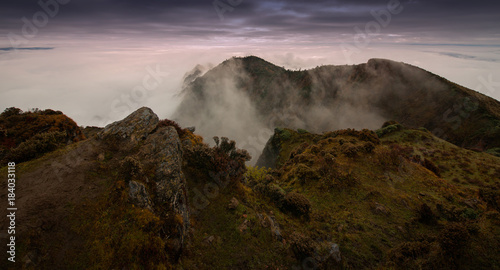 Scenery of the Cattle Back Mountain in western Sichuan, China