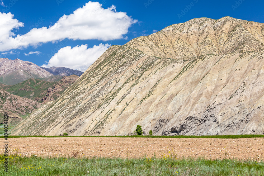 Naklejka premium Nice Mountains in Kyrgyzstan country