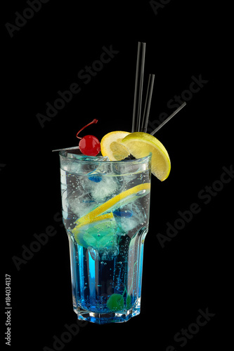 Blue Lagoon cocktail photo