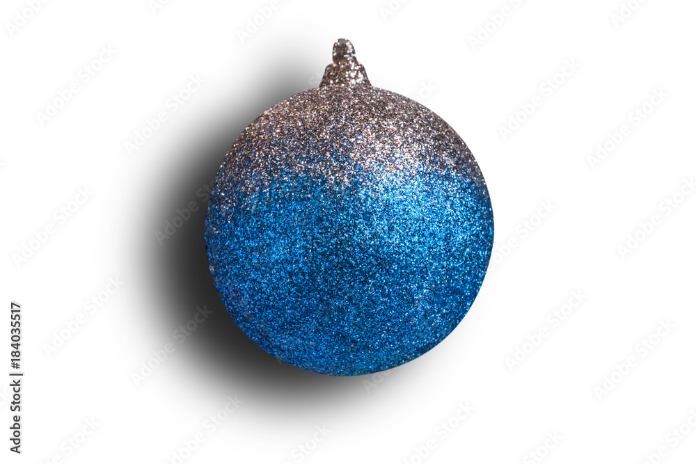 Christmas ornament ball isolated on white background.
