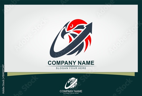 eagle arrow business logo