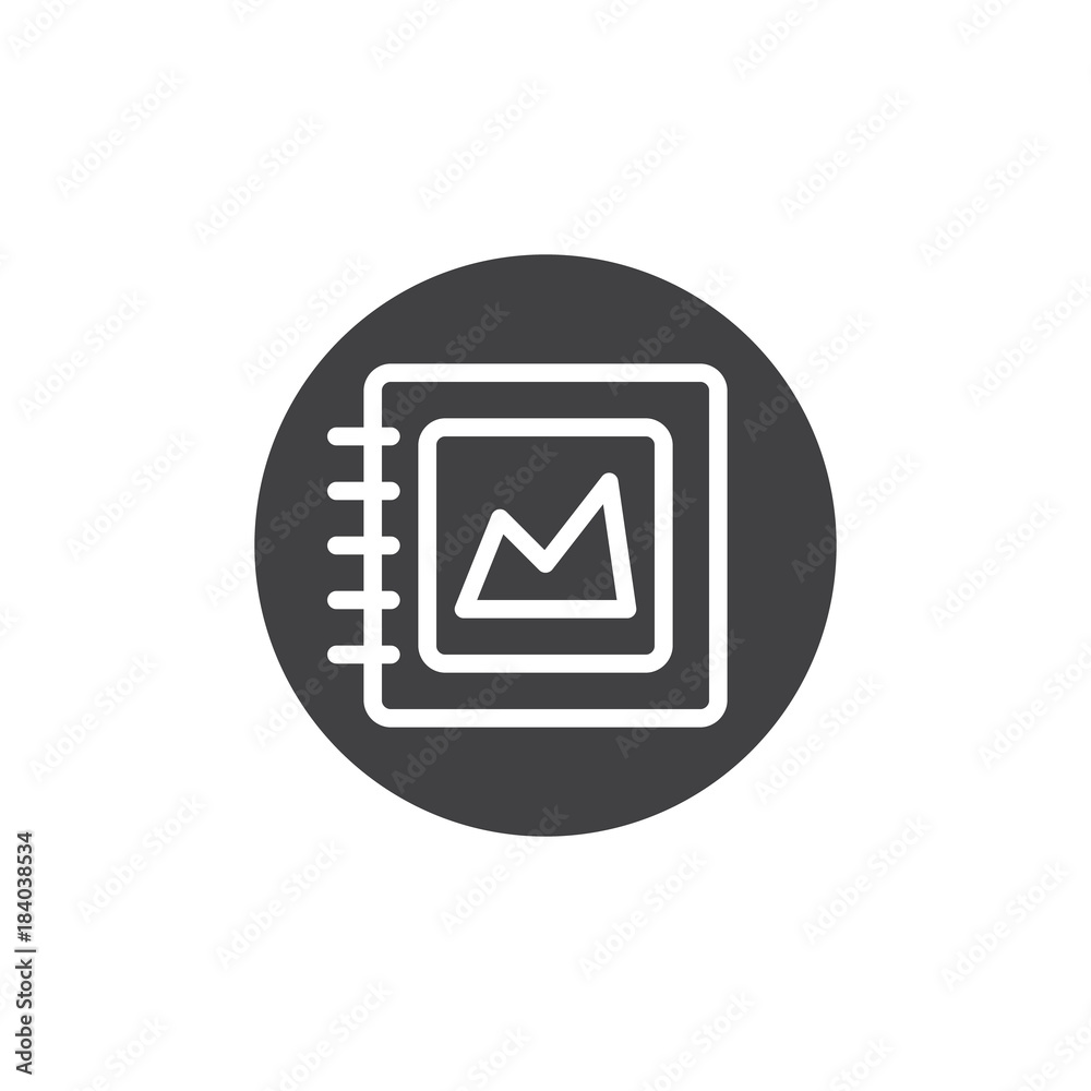 Photo album icon vector, filled flat sign, solid pictogram isolated on white. Symbol, logo illustration. Photo album icon vector, filled flat sign, solid pictogram isolated on white. Symbol, logo illustration.