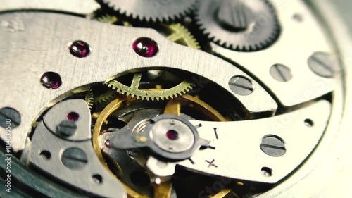 Wallpaper Mural mechanical watch, gears hours close up. macro shot Torontodigital.ca