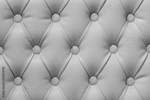 Light soft upholstery of furniture creating comfort and chic