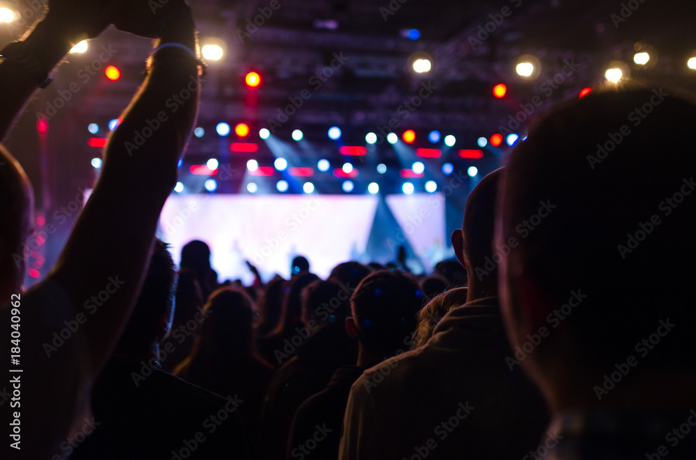 Naklejka premium christian music concert and worship