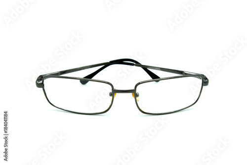 Black glasses isolated