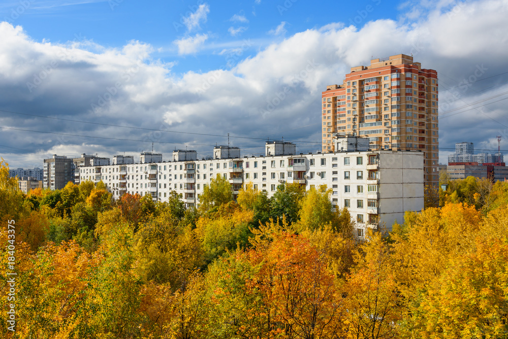 The view from the window on the Chertanovo in Moscow The view from the window on the Chertanovo in Moscow