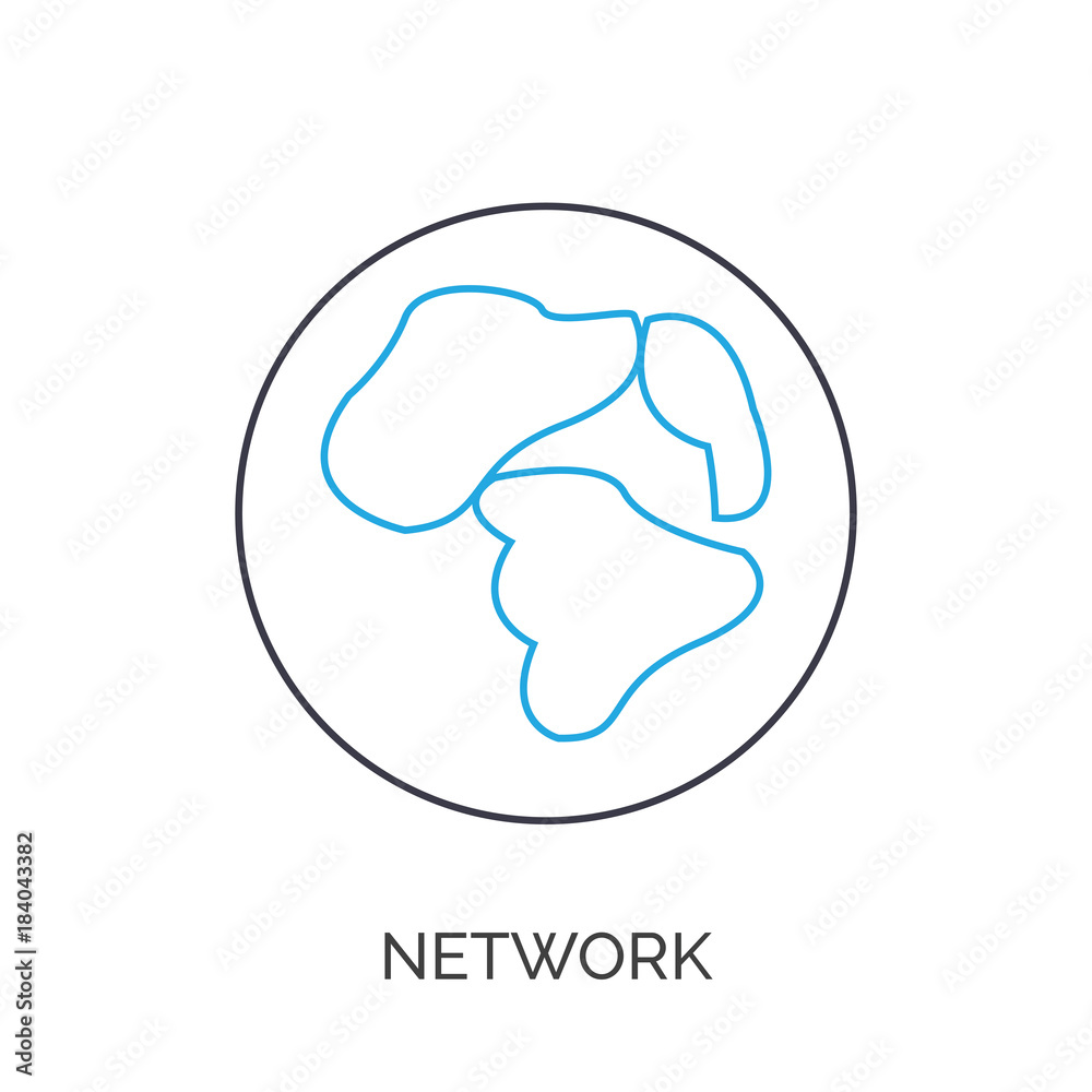 world globe vector thin line icon world globe vector thin line icon