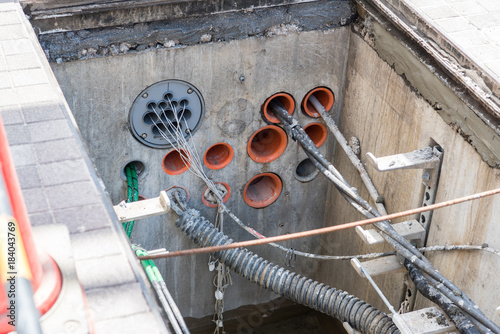道路の地下配線