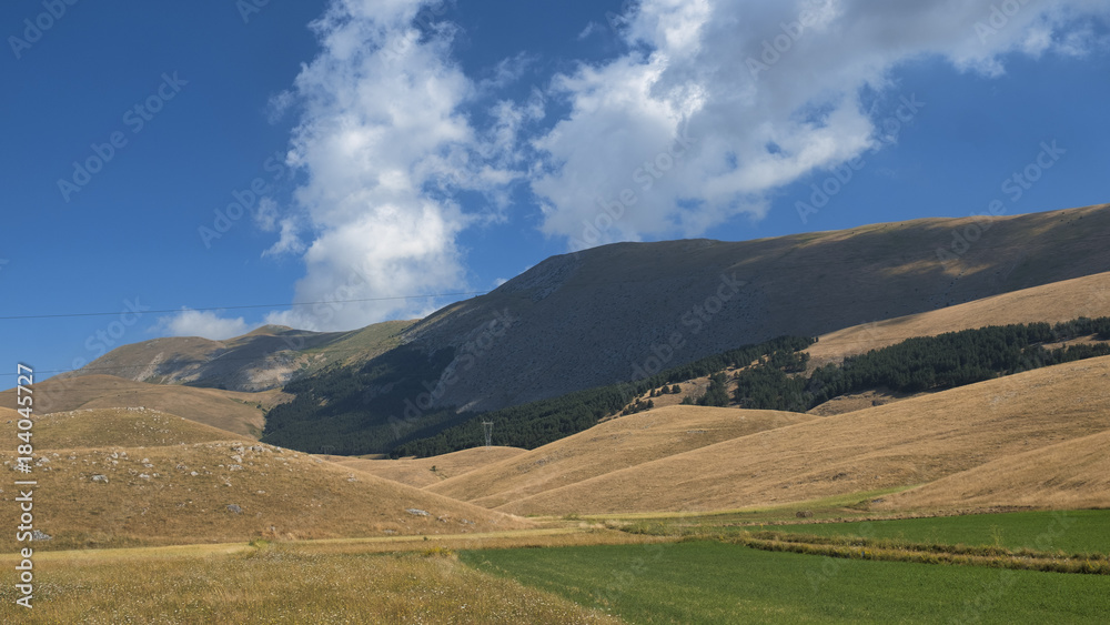 Mountain landscape in Abruzzi at summer