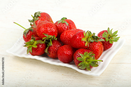 Strawberry in the bowl