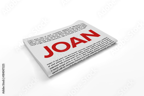 Joan on Newspaper background