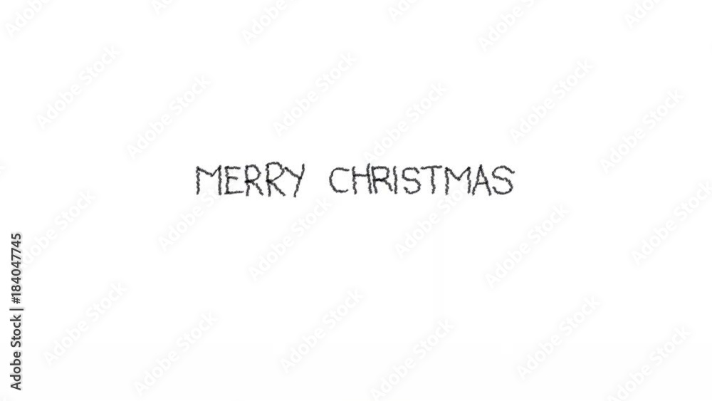 Merry Christmas Animation by draw pencil, many colors Merry Christmas Animation by draw pencil, many colors