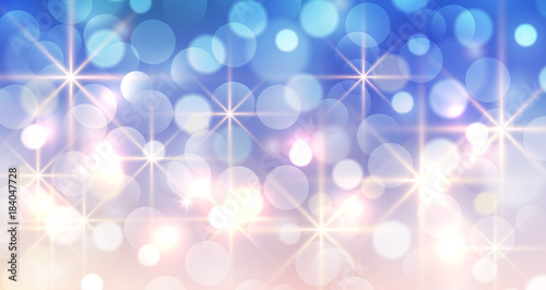 New year background with glittering bokeh lights, christmas bokeh background.