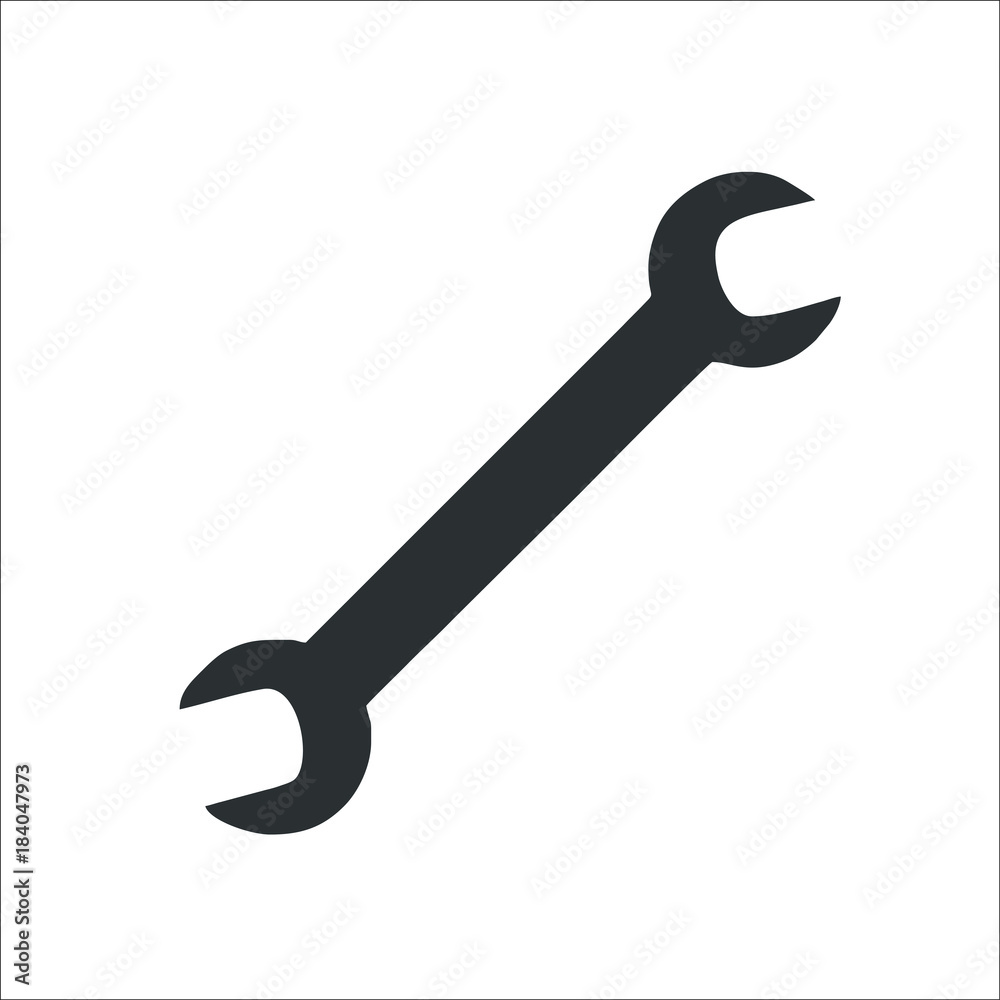 Wrench icon. Vector Illustration Wrench icon. Vector Illustration