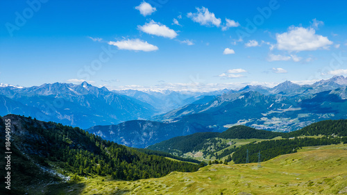 Beautiful mountainscape scenery and blue sky © patronestaff