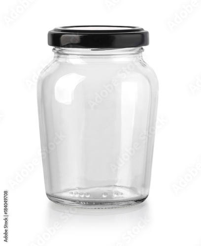 jam jar on white