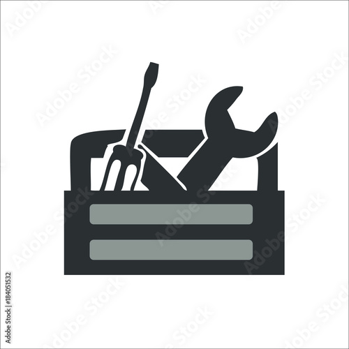 Tool box icon. Vector Illustration