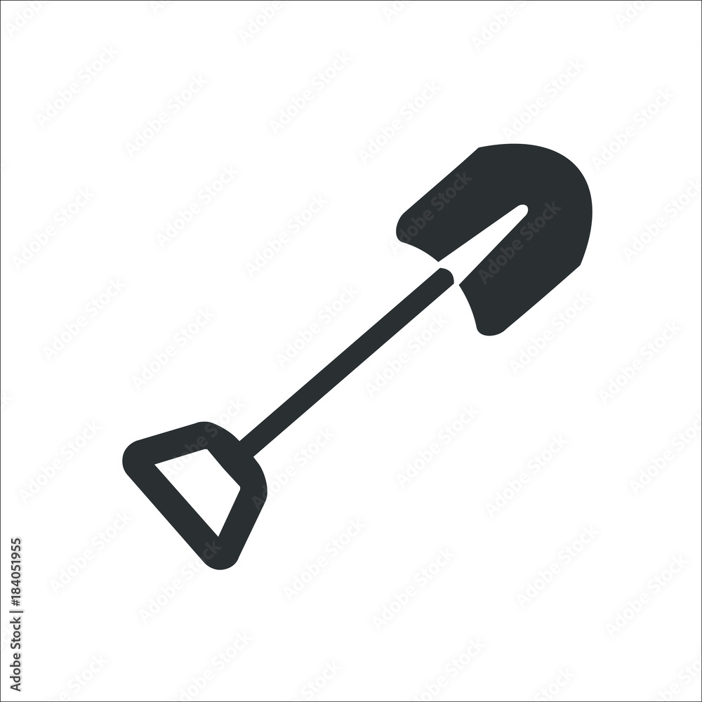 Shovel icon. Vector Illustration
