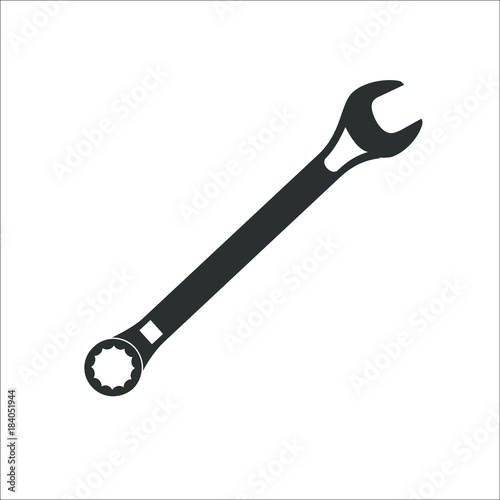 Wrench icon. Vector Illustration