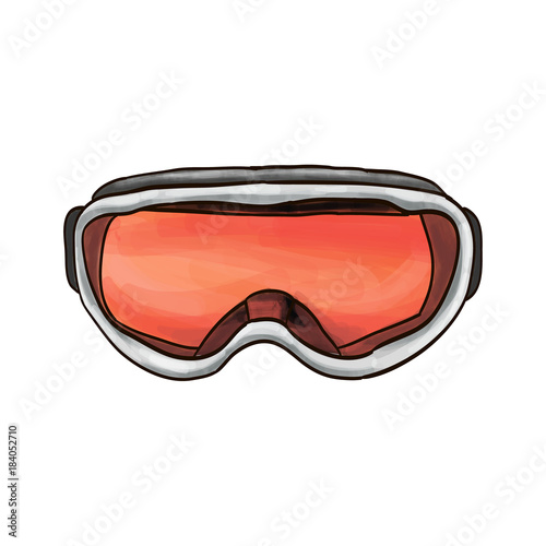 Accessory vector drawing isolated white background