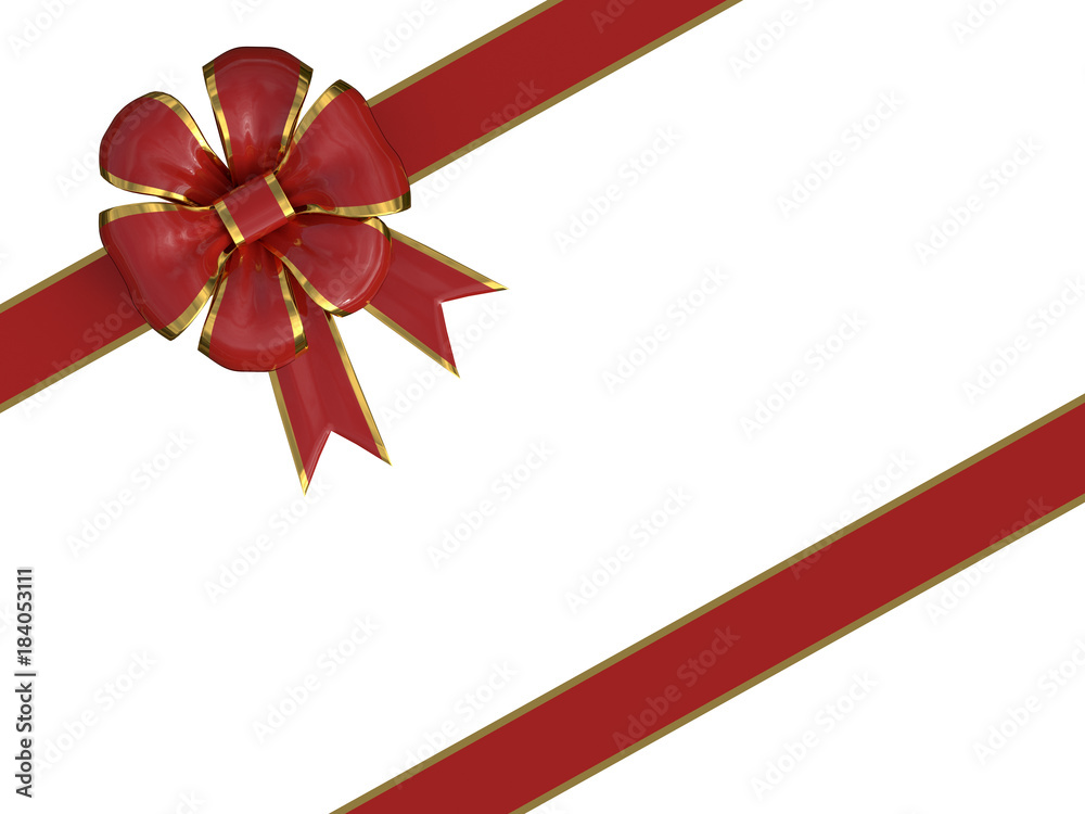 christmas gift bow in red and gold 2 christmas gift bow in red and gold 2