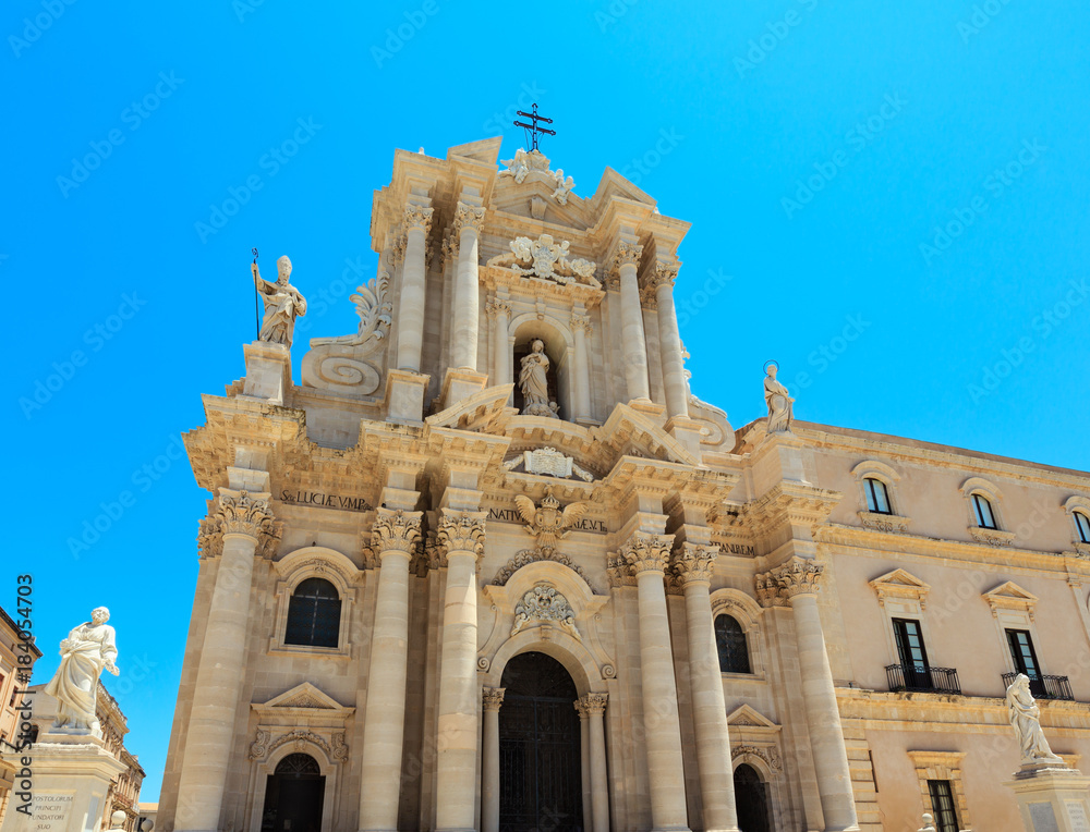 Cathedral of Siracusa, Sicily, Italy.