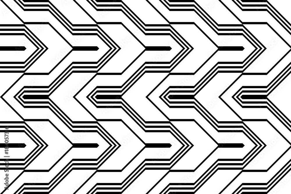 Design seamless monochrome zigzag pattern Design seamless monochrome zigzag pattern