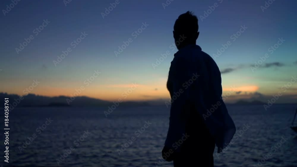 Man standing on the wind and admires the sunset, steadycam shot, slow motion shot at 240fps
Man standing on the wind and admires the sunset, steadycam shot, slow motion shot at 240fps