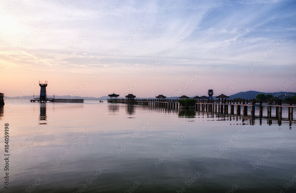 Obraz premium three kingdoms scenic area wuxi