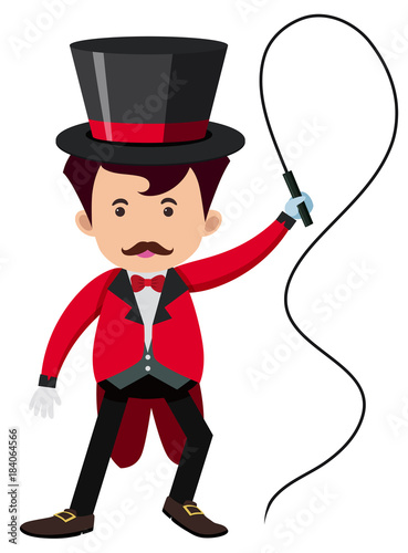 Animal trainer in circus
