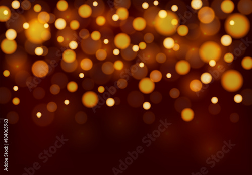 Background template with orange light