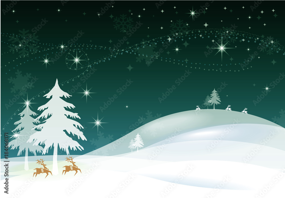 Merry Christmas and happy new year background vector design