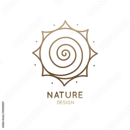 Logo sun is spiral