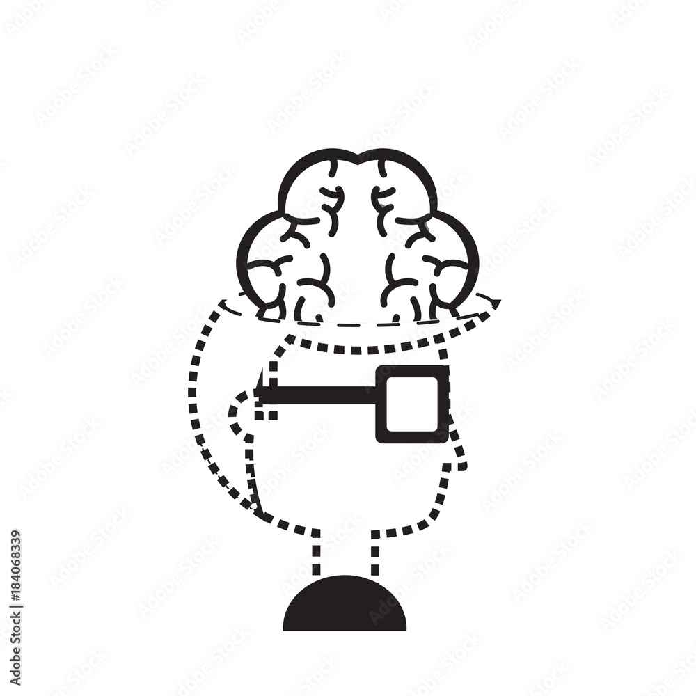 man head and brain icon