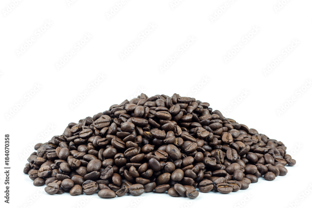 Coffee beans isolated on white background Coffee beans isolated on white background
