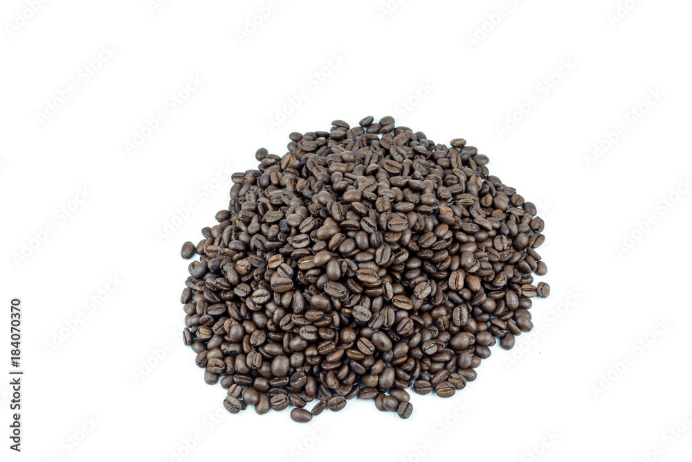 Coffee beans isolated on white background Coffee beans isolated on white background