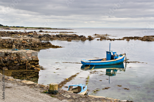 Boat on Galway Bay photo