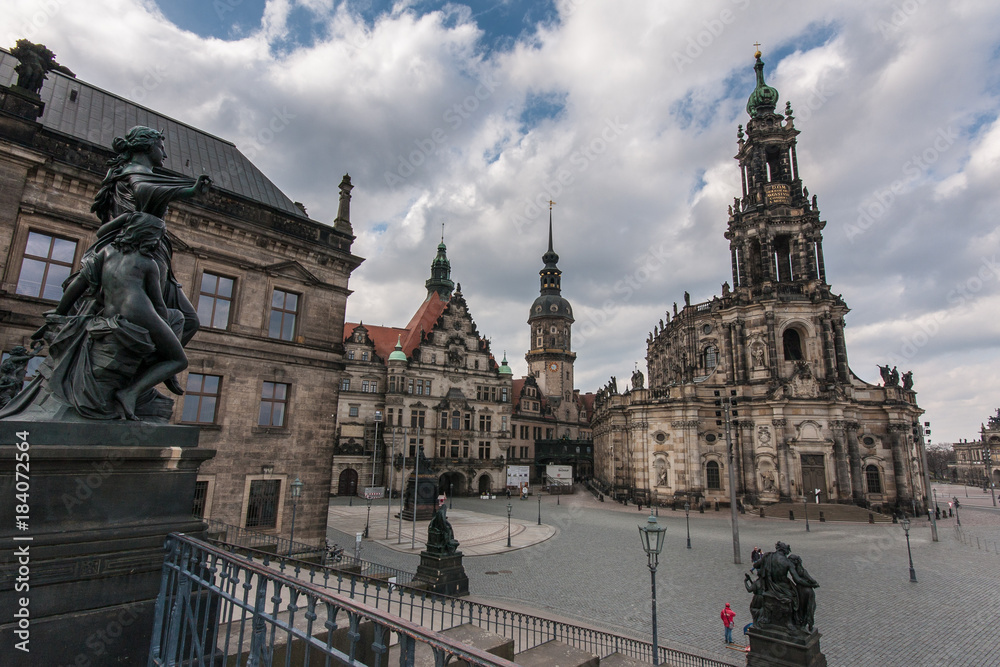 Obraz premium Hofkirche in Dresden