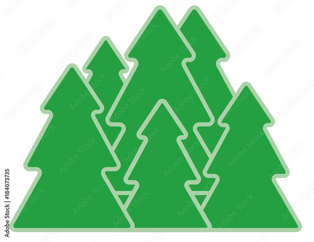 Christmas Tree on white background. Vector illustration Christmas Tree on white background. Vector illustration